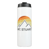 Mount Stuart Washington Retro Thermosbecher (Vorderseite)