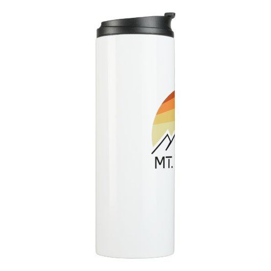 Mount Stuart Washington Retro Thermosbecher (Nach links gedreht)