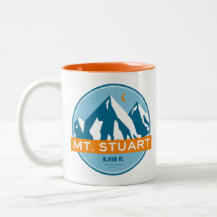 Mount Stuart Washington Stars Moon Zweifarbige Tasse