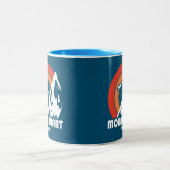 Mount Stuart Washington Sun Eagle Zweifarbige Tasse (Mittel)