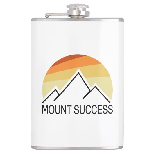 Mount Success New Hampshire Retro Flachmann (Vorderseite)
