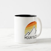 Mount Success New Hampshire Retro Zweifarbige Tasse (VorderseiteRechts)