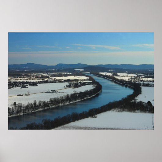 Mount Sugarloaf Connecticut River View Poster (Vorne)