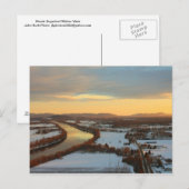 Mount Sugarloaf Winter Sunset Postkarte (Vorne/Hinten)