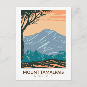 Mount Tamalpais State Park Kalifornien Vintage Postkarte