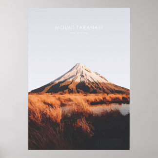 Mount Taranaki, Neuseeland Poster