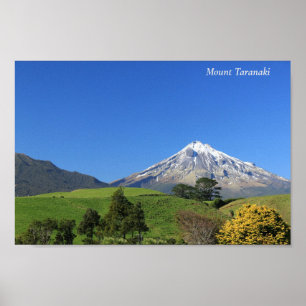 Mount Taranaki, Neuseeland Poster