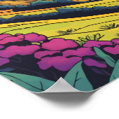 Mount Taranaki Poster (Ecke)