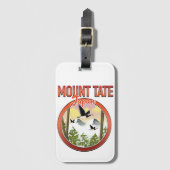Mount Tate Japan Reiselogo Gepäckanhänger (Vorderseite Vertikal)