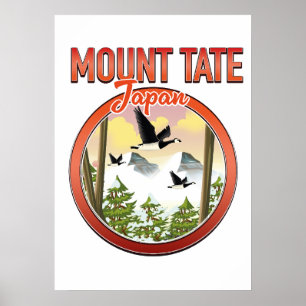 Mount Tate Japan Reiselogo Poster