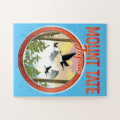 Mount Tate Japan Reiselogo Puzzle (Horizontal)