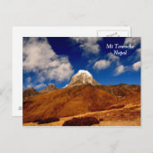 Mount Tawoche Postkarte (Vorne/Hinten)
