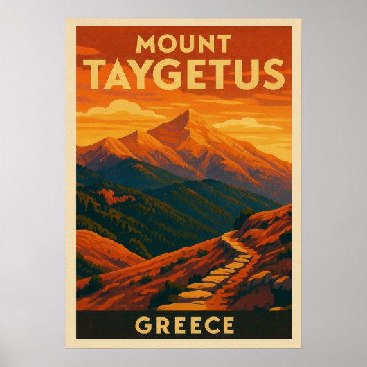 Mount Taygetus Greece V01 Poster (Vorne)