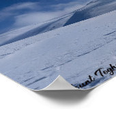 Mount Teghenis Schneegipfel Custom Poster (Ecke)