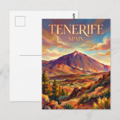 Mount Teide Spanien Postkarte (Vorne/Hinten)