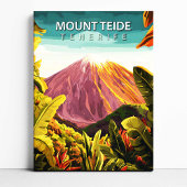Mount Teide Tenerife Canvas Print Travel Poster  Leinwanddruck