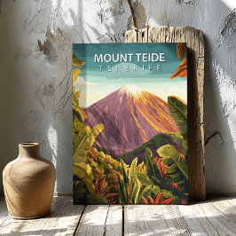 Mount Teide Tenerife Canvas Print Travel Poster Leinwanddruck