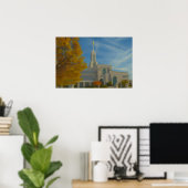Mount Timpanogos Utah Tempel Gemälde™ LDS Poster (Heimbüro)