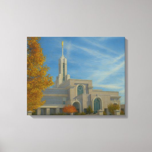 Mount Timpanogos Utah Temple Painting™ LDS Leinwan Leinwanddruck (Vorderseite)