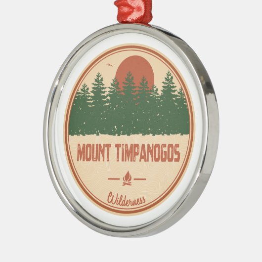 Mount Timpanogos Wilderness Utah Ornament Aus Metall (Links)