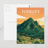 Mount Tonkoui Elfenbeinküste Postkarte (Vorne/Hinten)