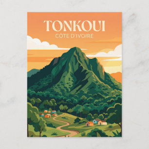 Mount Tonkoui Elfenbeinküste Postkarte