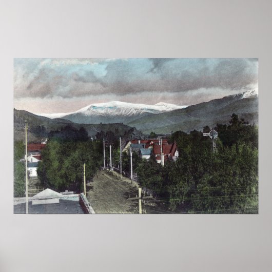 Mount Topo View von CitySanta Paula, CA Poster (Vorne)