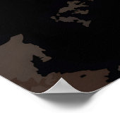 Mount Toubkal Marokko Reiseplakat Poster (Ecke)