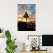 Mount Toubkal Marokko Reiseplakat Poster (Heimbüro)