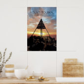Mount Toubkal Marokko Reiseplakat Poster (Küche)