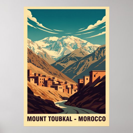 Mount Toubkal Marokko V01 Poster (Vorne)