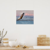 Mount Up With Wings Like Eagles Fine Art Blank Poster (Küche)