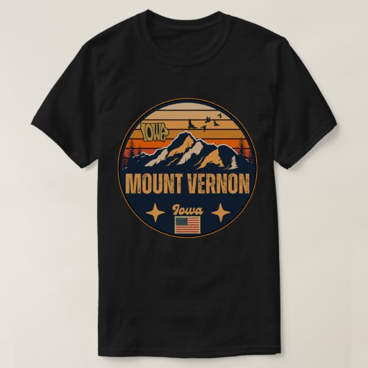 Mount Vernon, Iowa T-Shirt (Design vorne)