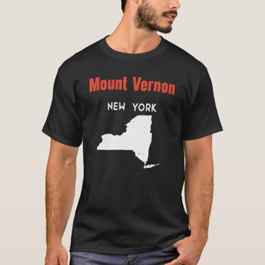 Mount Vernon New York USA State America Travel New T-Shirt (Vorderseite)