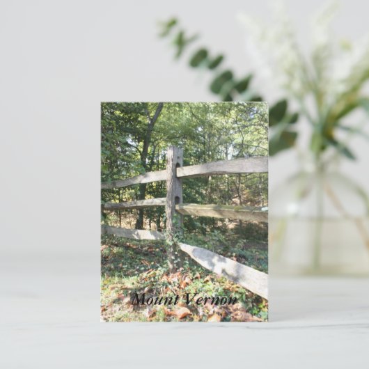Mount Vernon Postkarte (Stehend Vorderseite)