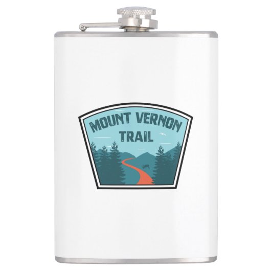 Mount Vernon Trail Flachmann (Vorderseite)