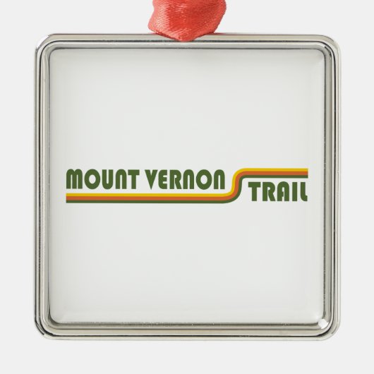 Mount Vernon Trail Ornament Aus Metall (Vorne)