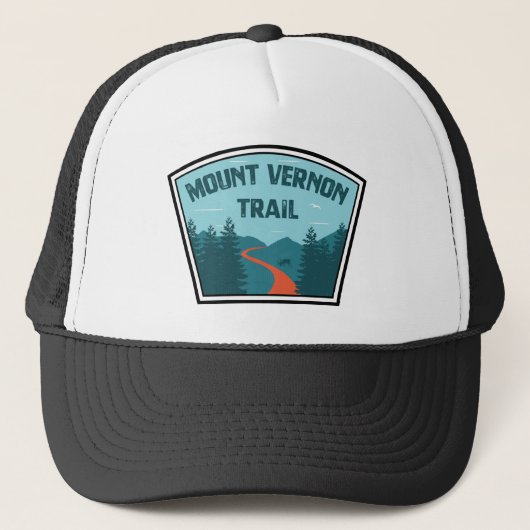 Mount Vernon Trail Truckerkappe (Vorderseite)