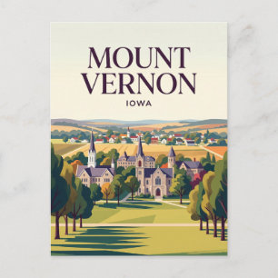 Mount Vernon USA is already in English and partial Postkarte