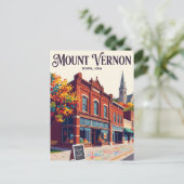 Mount Vernon USA Postkarte (Stehend Vorderseite)