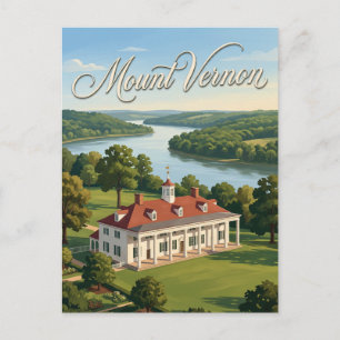 Mount Vernon Virginia Postkarte