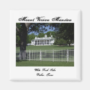 Mount Vernon-weißer Rock See-Magnet Magnet