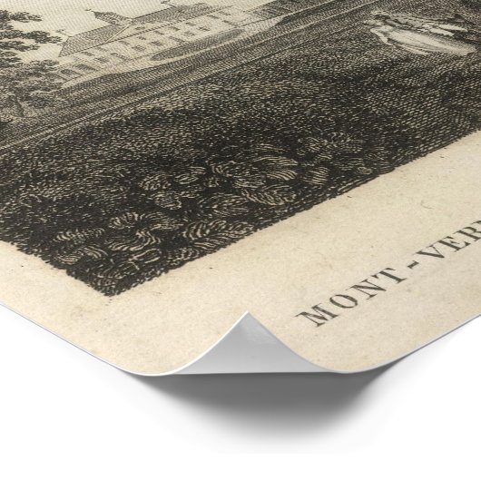 Mount Vernon, Zuhause General Washington Poster (Ecke)