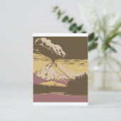 Mount Vesuvius Erupts Postkarte (Stehend Vorderseite)