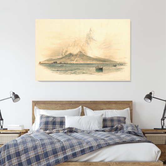 Mount Vesuvius Leinwanddruck (Insitu (Schlafzimmer))