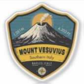 Mount Vesuvius , Naples, Italy Aufkleber (Vorderseite)