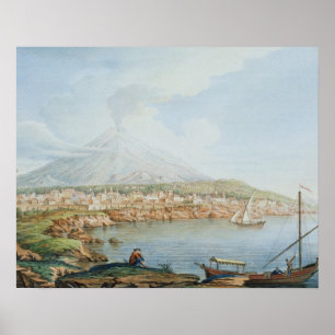 Mount Vesuvius, plate 36 from 'Campi Phlegraei: Ob Poster
