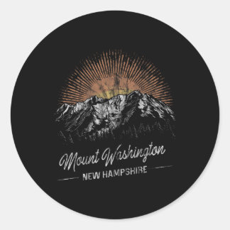 Mount Washington Berge New Hampshire Wandern Vi Runder Aufkleber