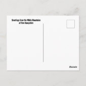 Mount Washington Cog Railway Train Photographic Postkarte (Rückseite)