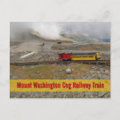 Mount Washington Cog Railway Train Photographic Postkarte (Vorderseite)